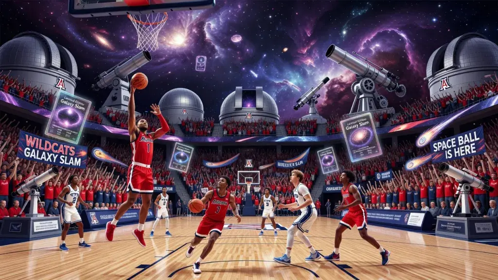 Arizona's Galaxy Slam Links Wildcat Basketball to Cosmic Legacy