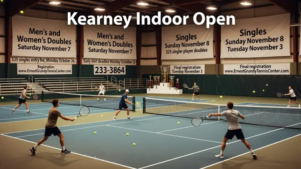Kearney Indoor Open Set to Bring Doubles and Singles Action in November